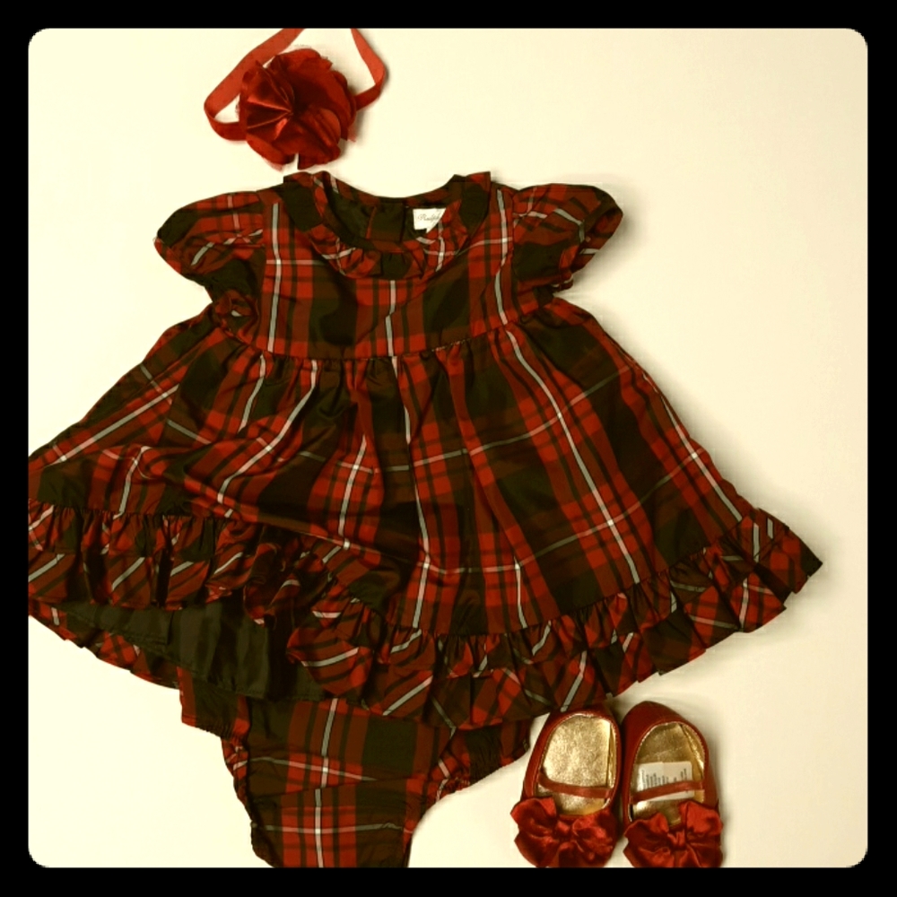 NWT Taffeta Party Dress ensemble.